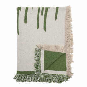 Bloomingville Recycled Cotton Haxby Throw Green